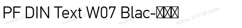 PF DIN Text W07 Blac字体转换